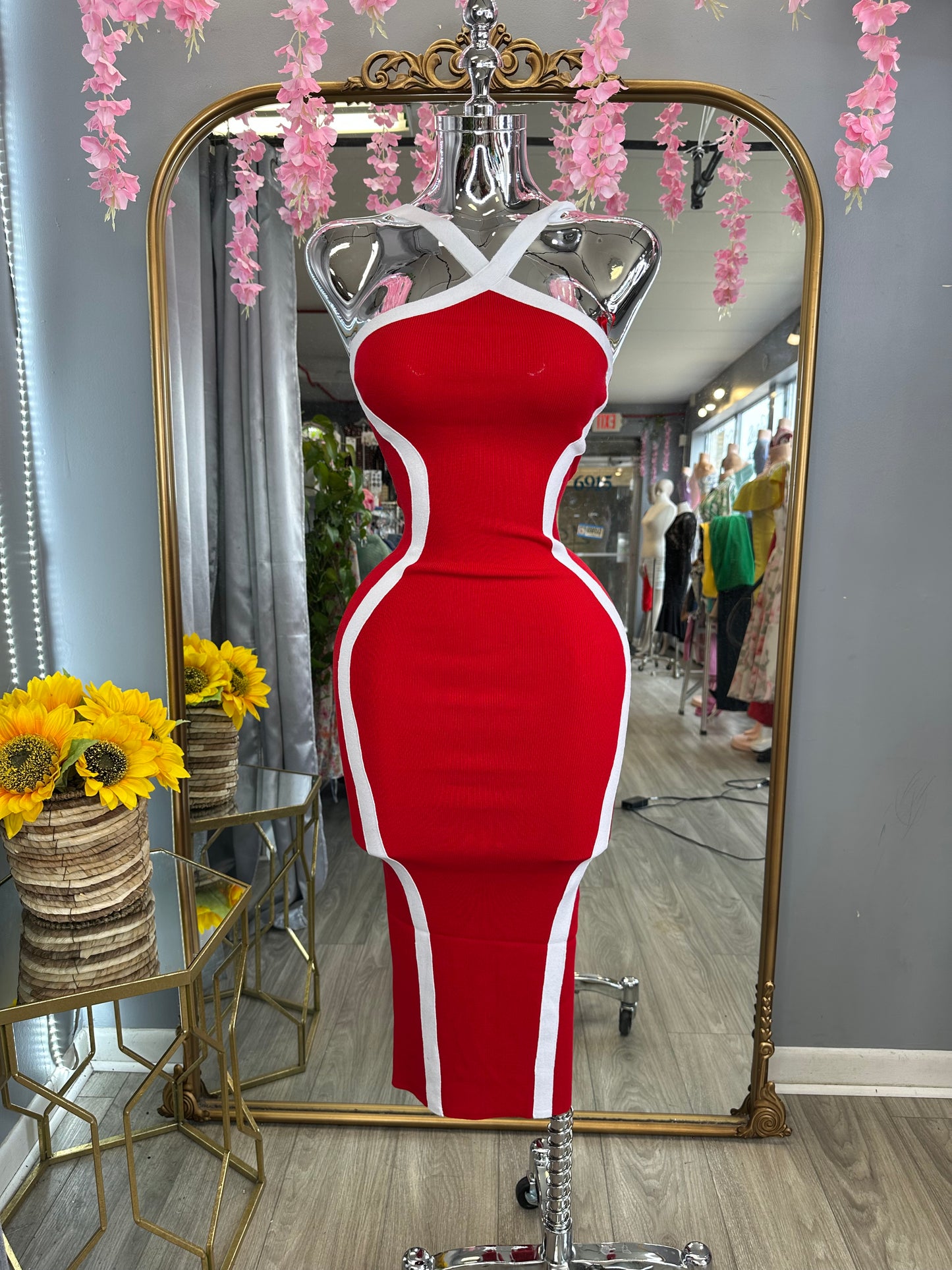 Selina Dress (Red)