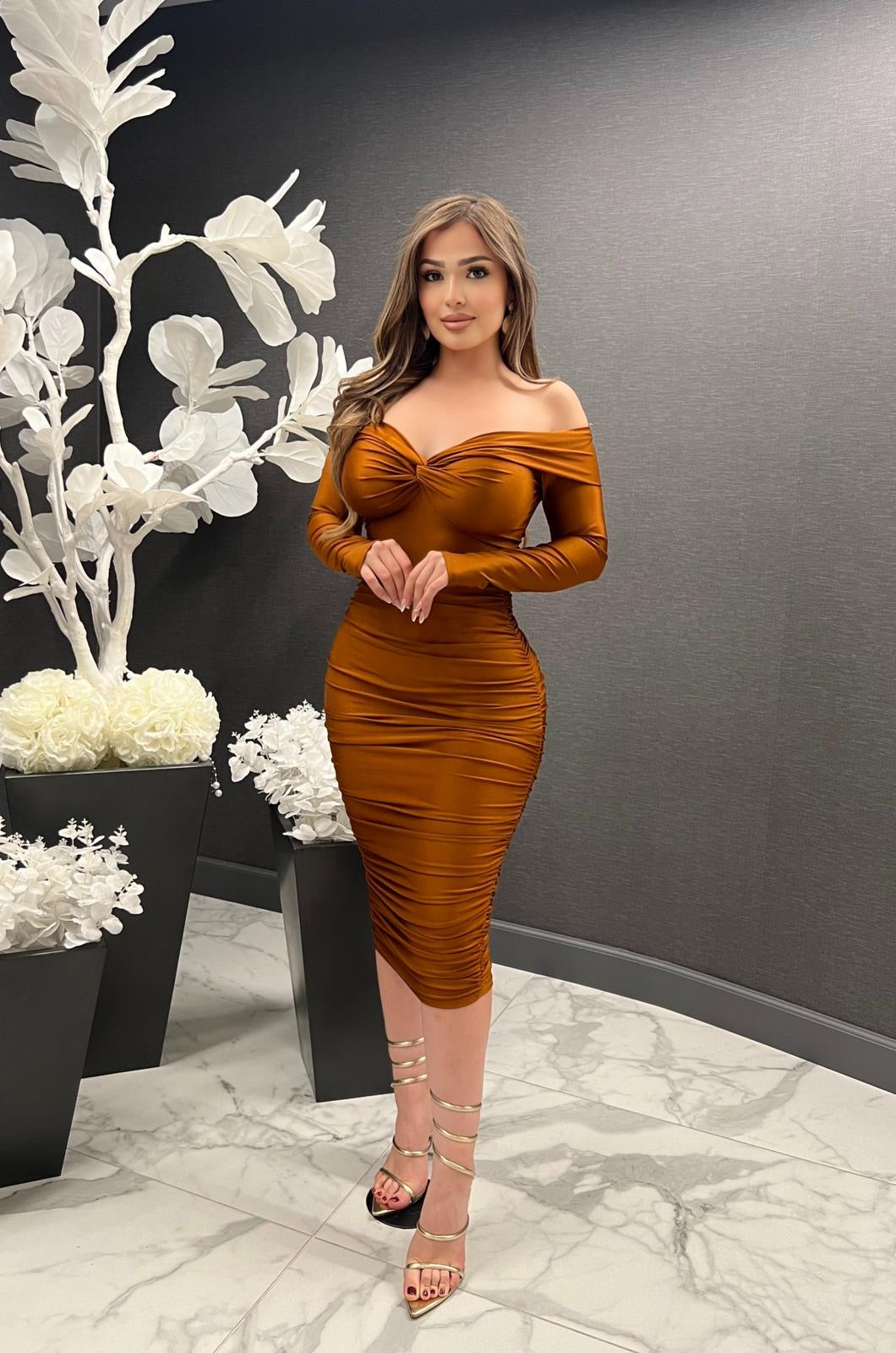 Regina Dress (Copper)
