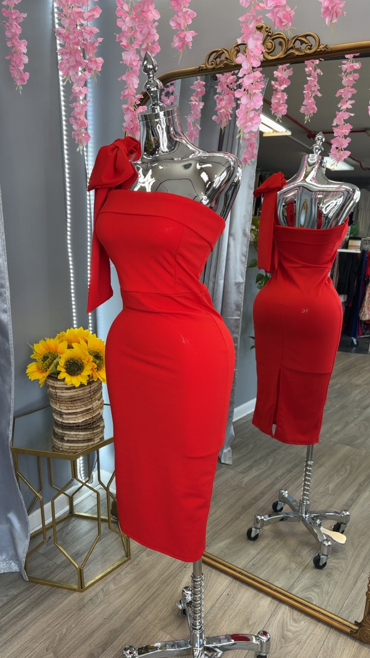 Ana Rosa Dress (Red)