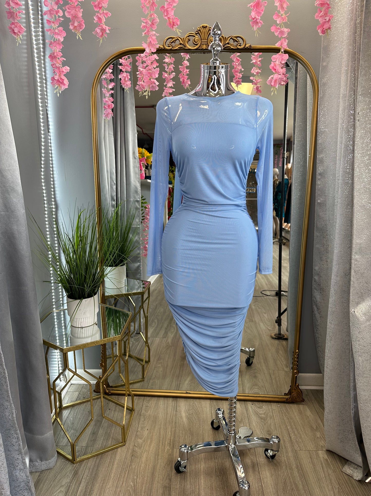 Nydia Dress (Blue)