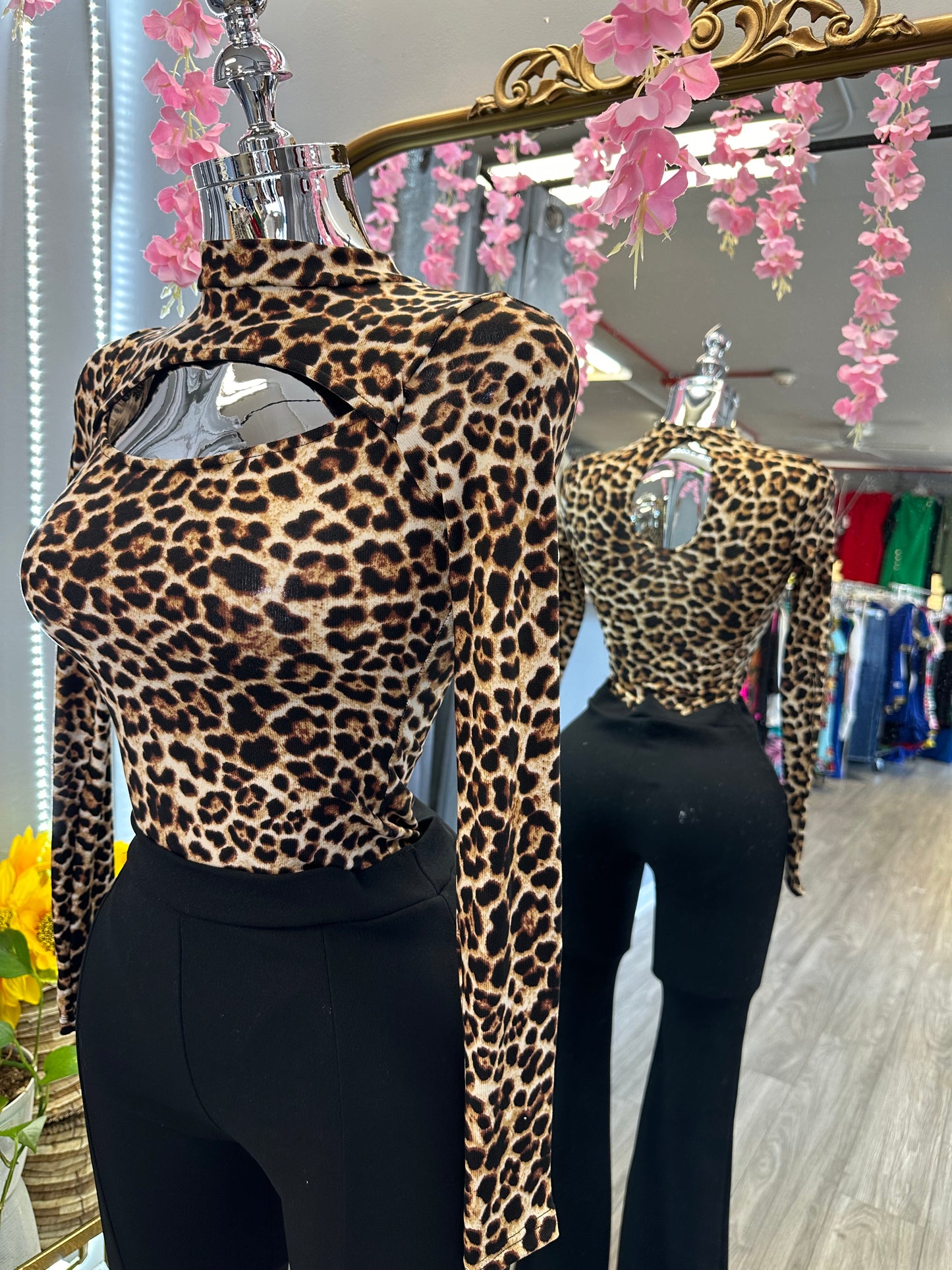 Leopard Print Bodysuit
