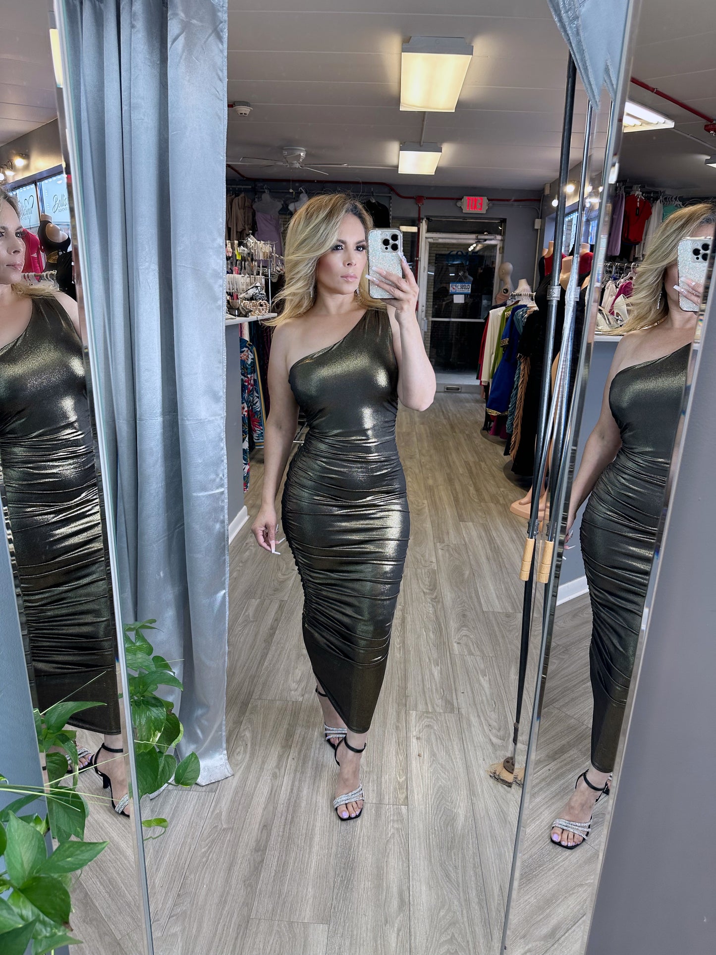 Public Figure Dress (Gold)