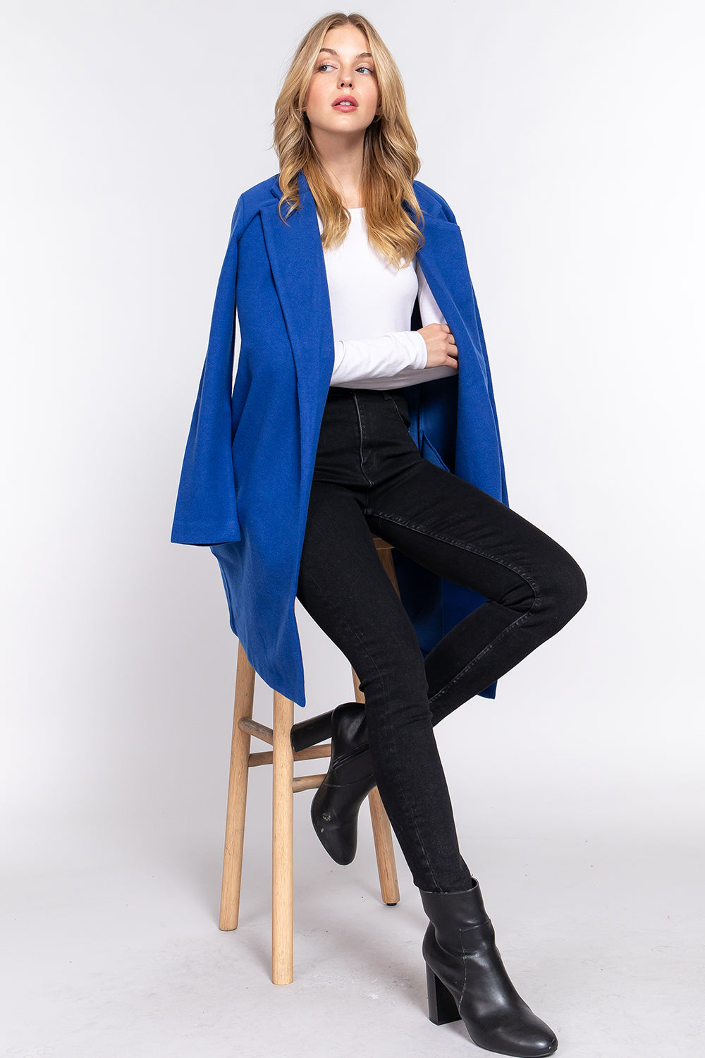 Open Front Coat (Royal)