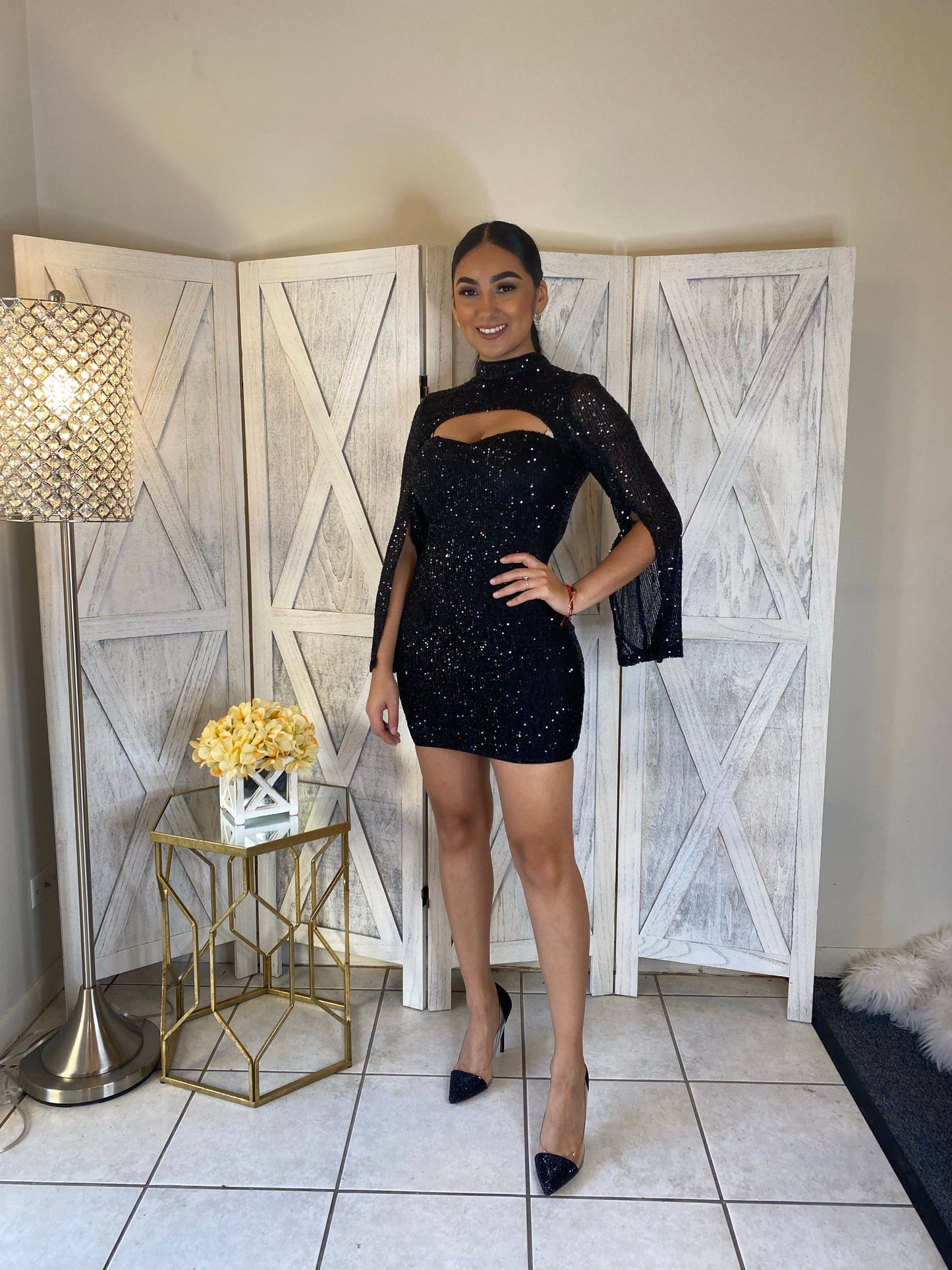 Fancy Night Dress (Black)