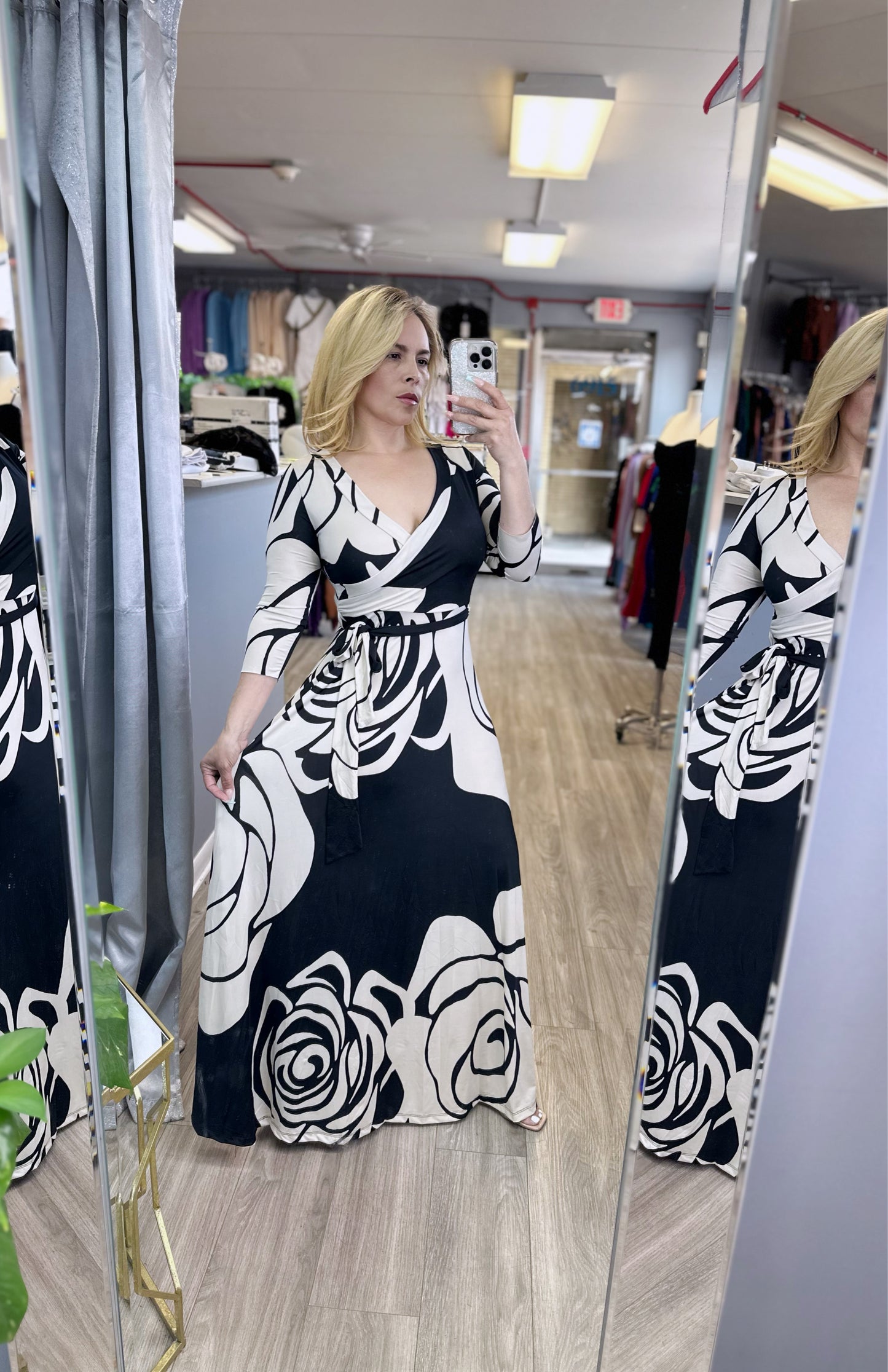 White Rose Maxi Dress