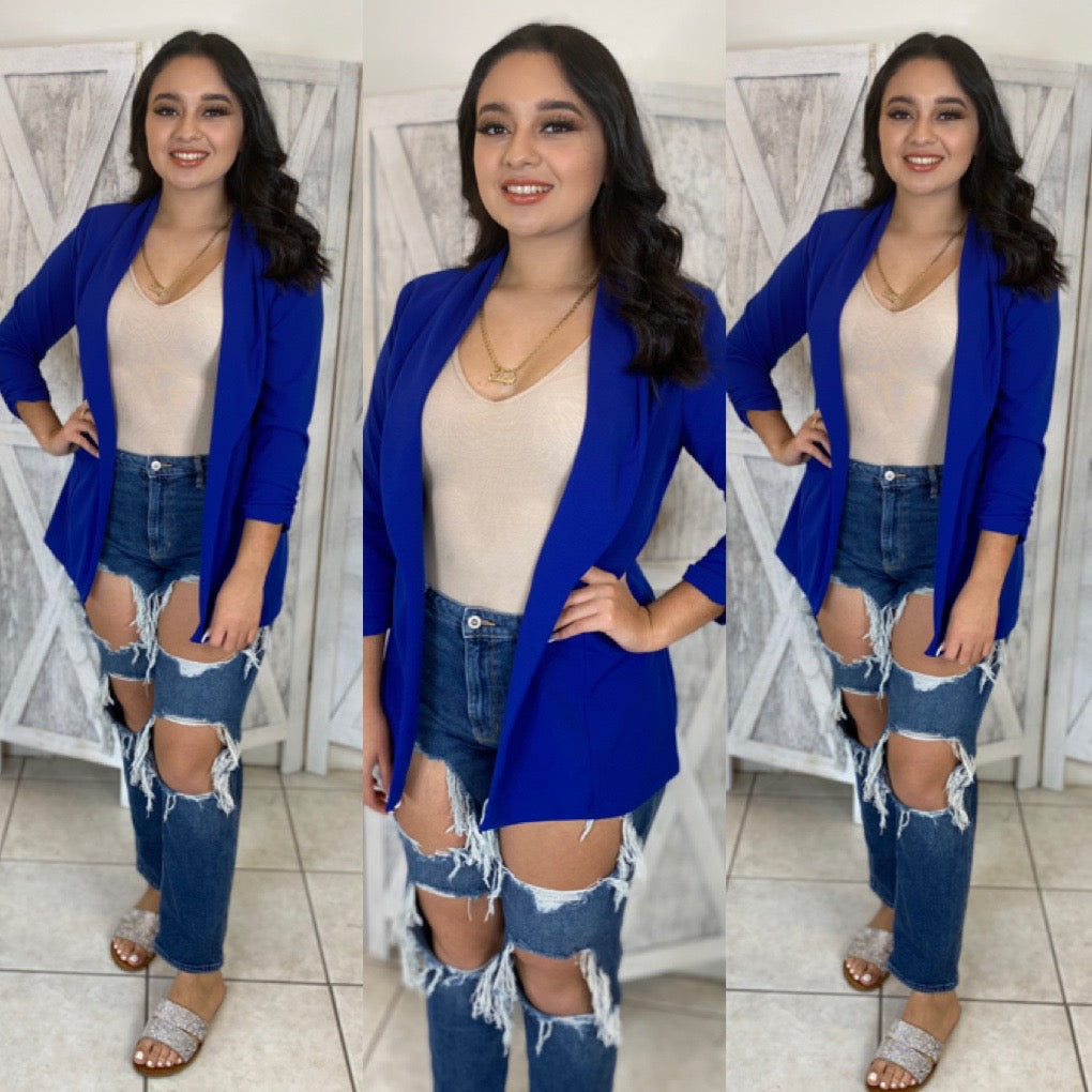 Julian Boyfriend Blazer (Royal)
