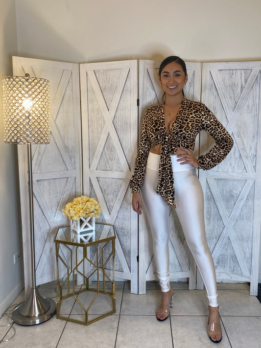 Classic Look Leggings (White)