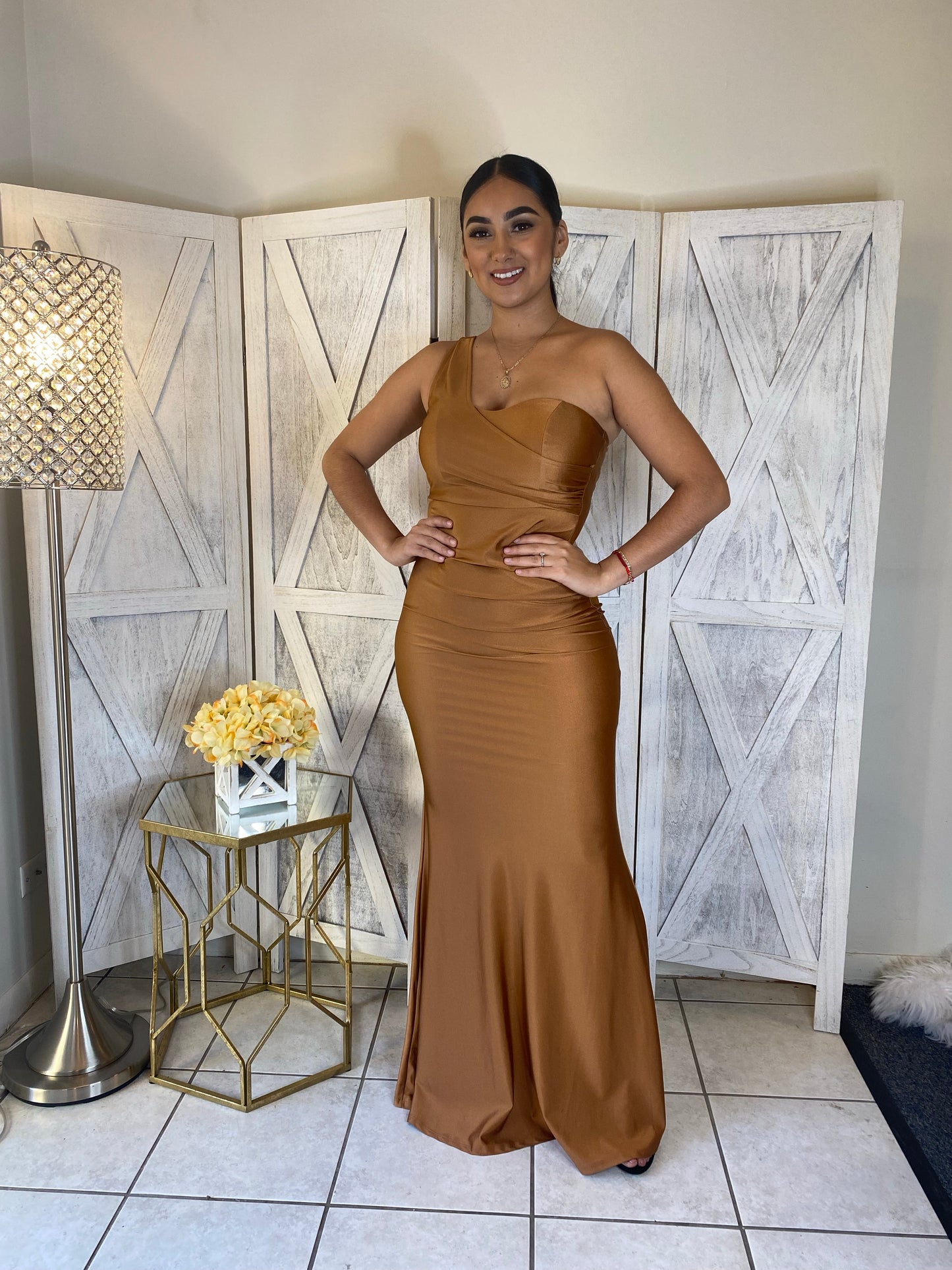 Keeping It Classy Dress (Toasted Nut)