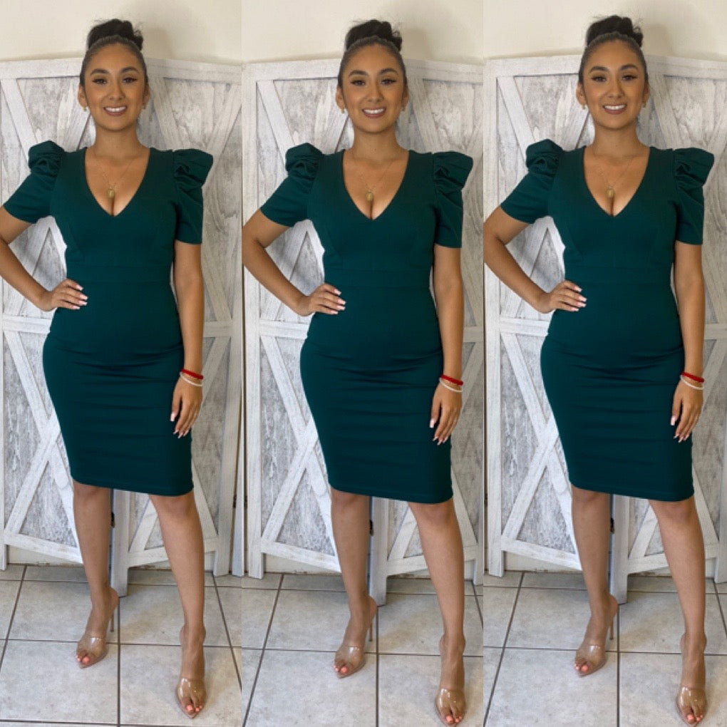 Total Flirt Dress (H Green)