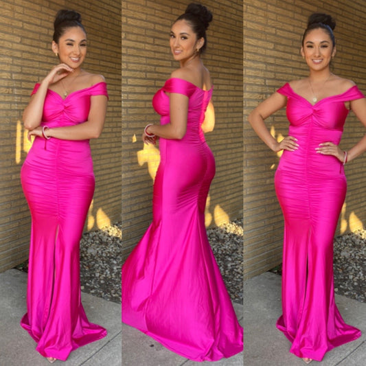 Beatriz Dress - Fuchsia