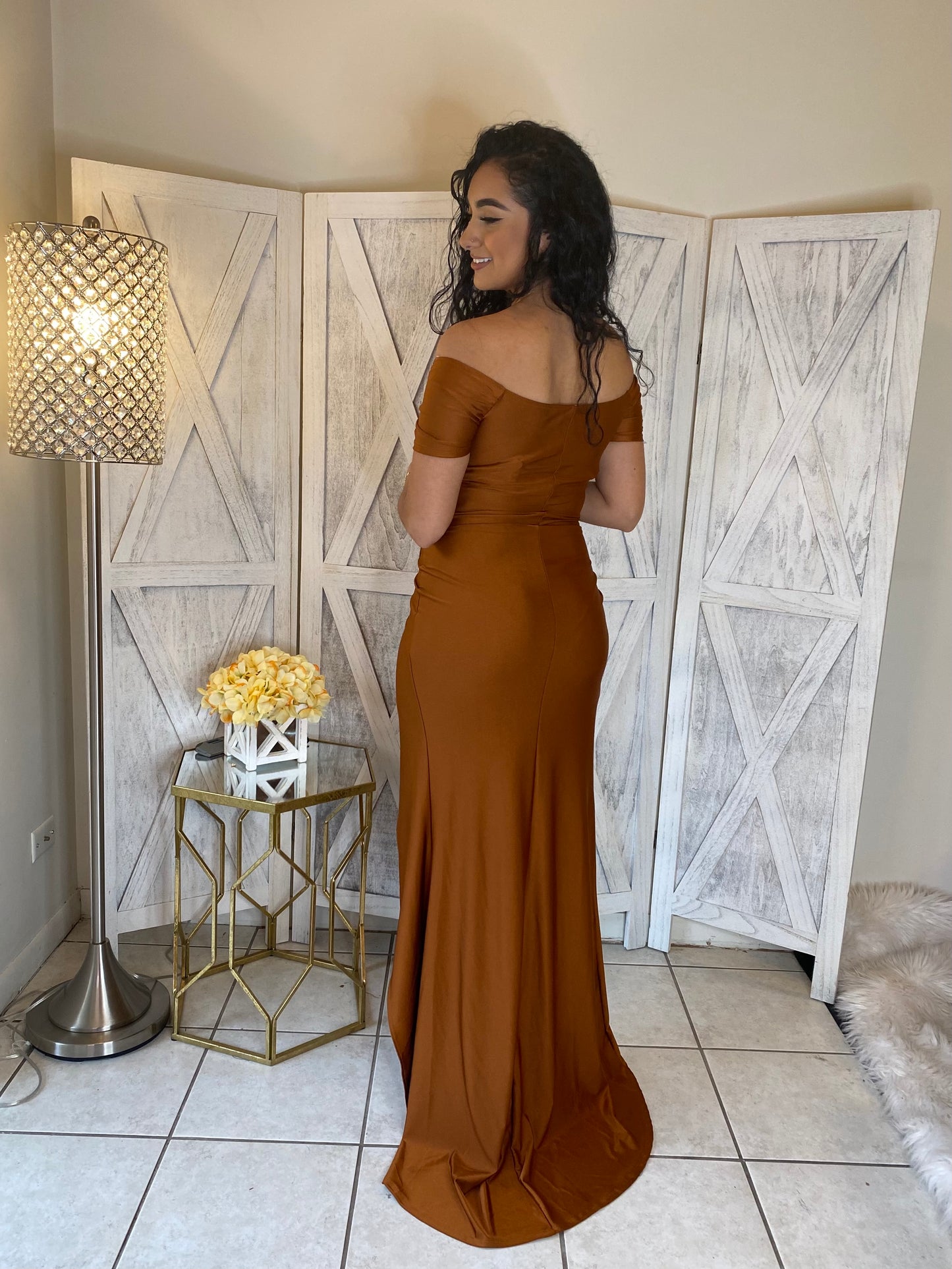 Veronica Dress (Copper)