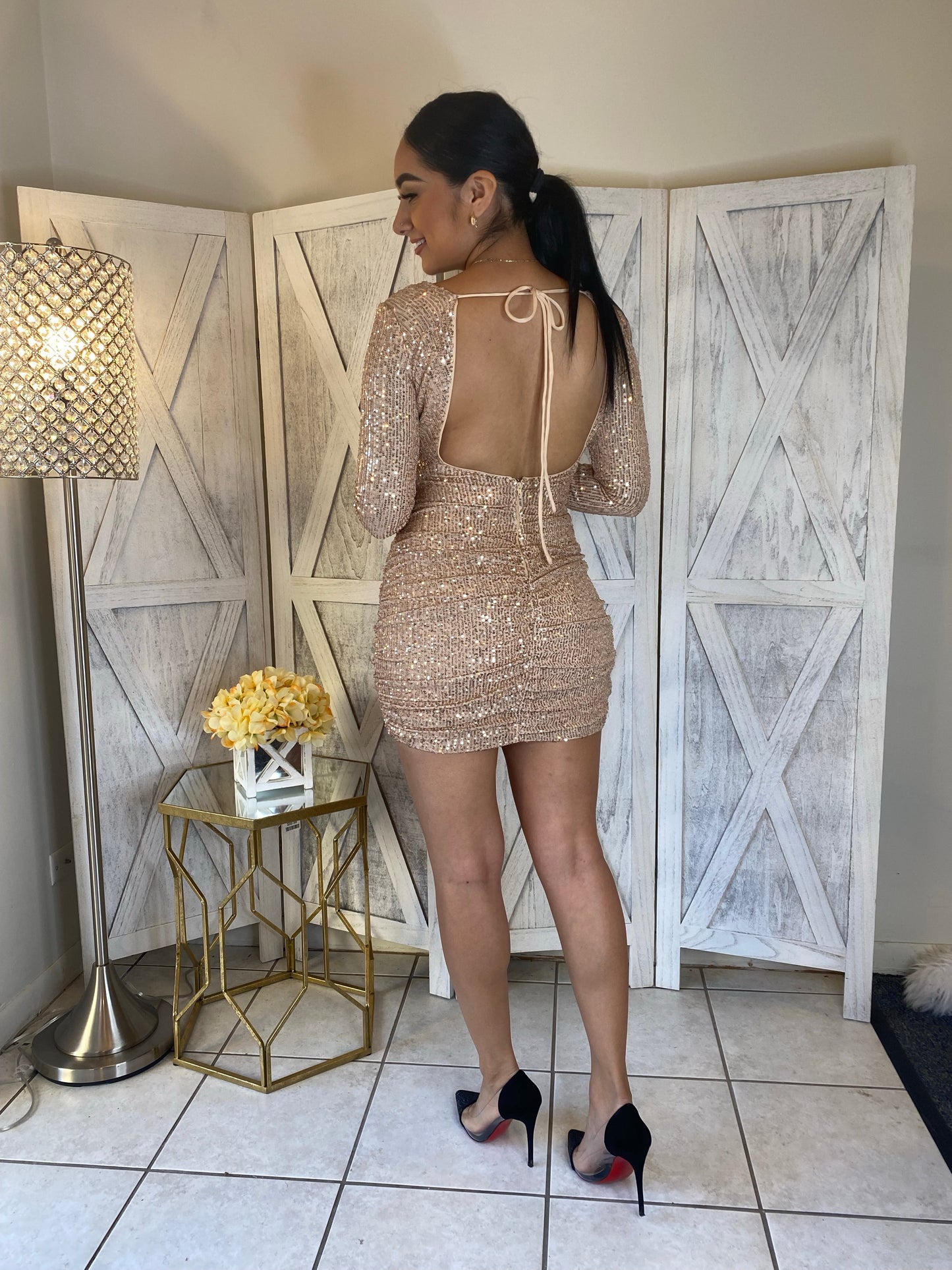 Queen Anne Dress (Champagne)