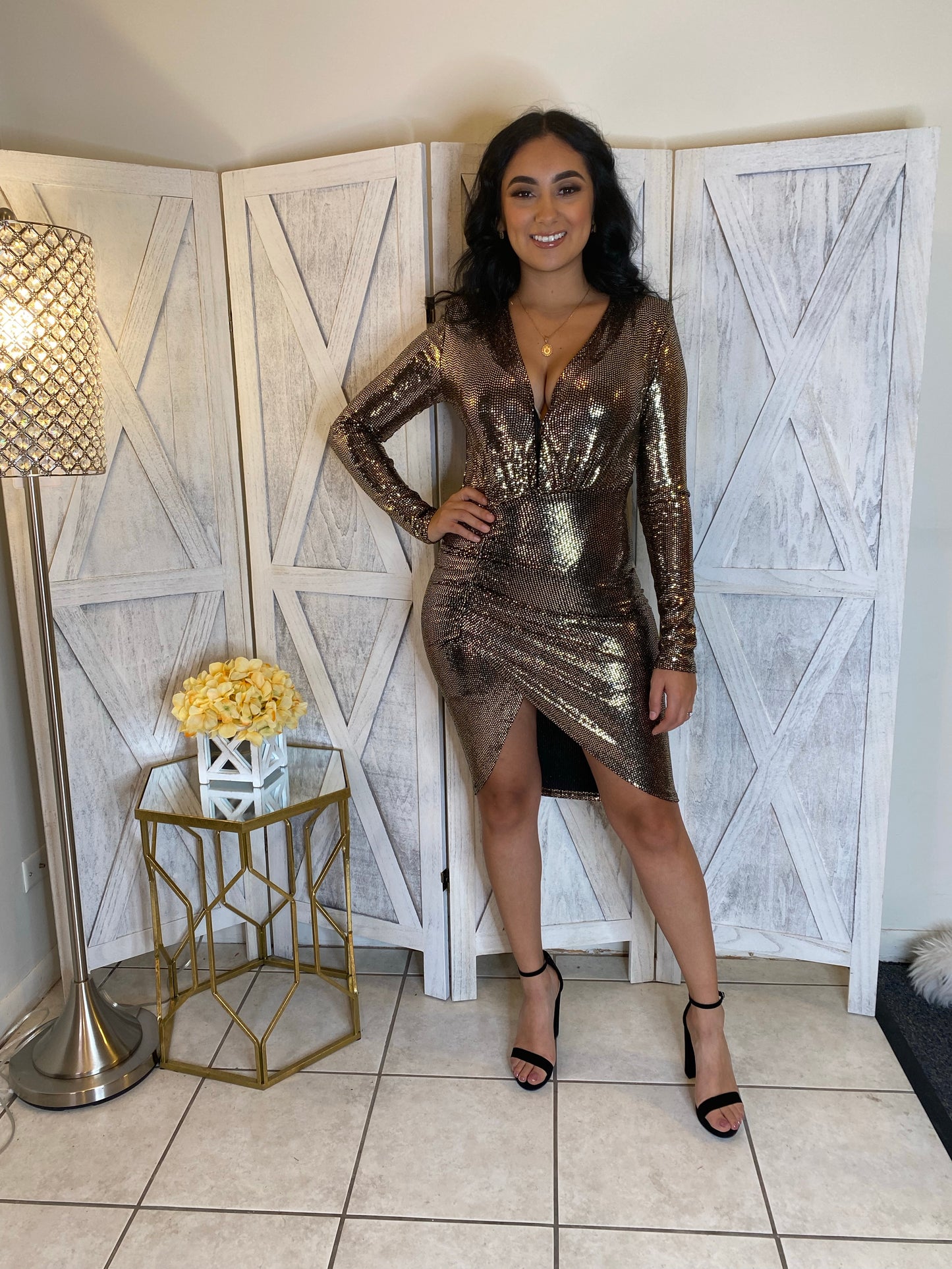 Sweet Promise Dress (Gold)