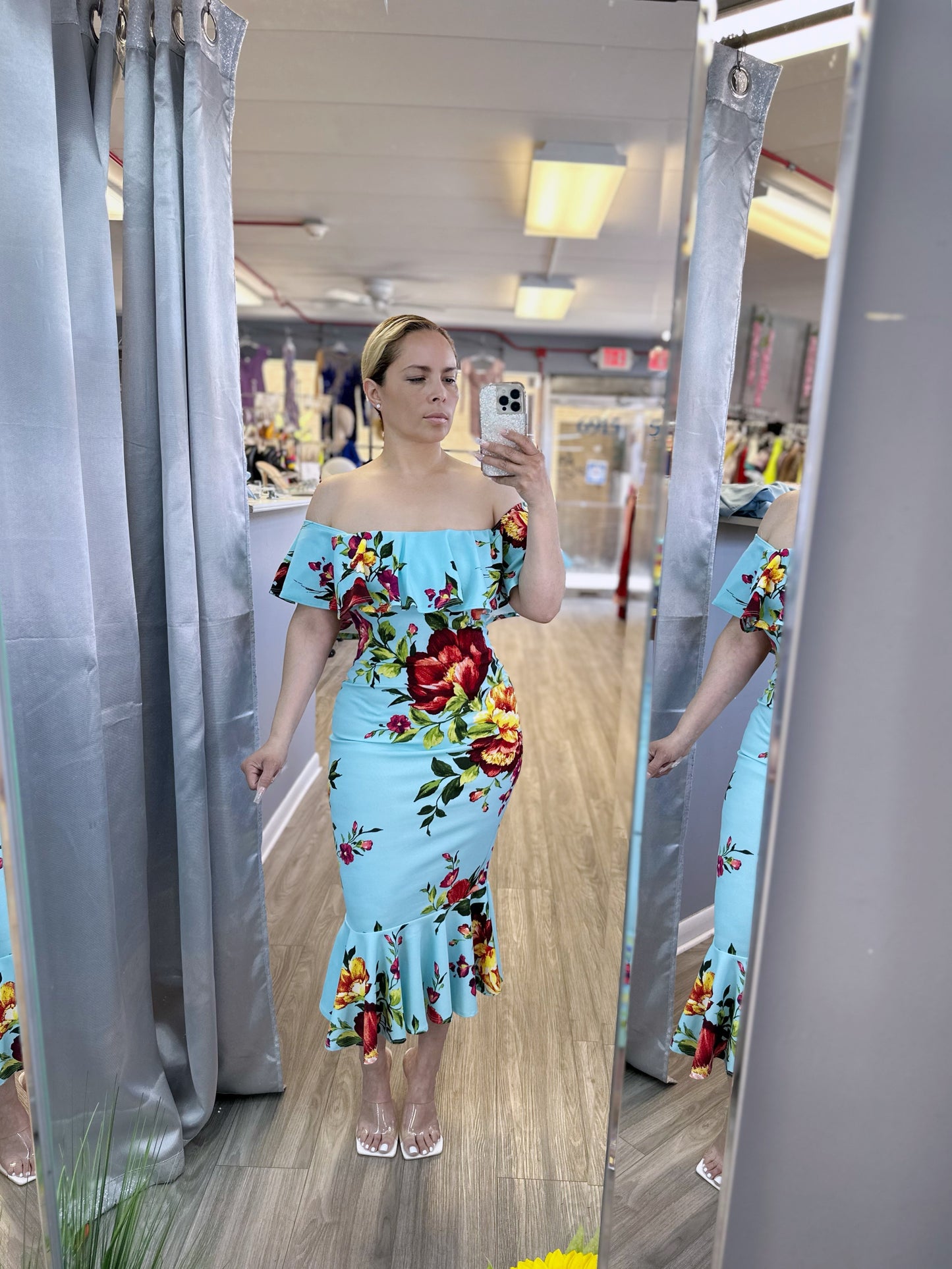 Clarissa Midi Dress (Mint)