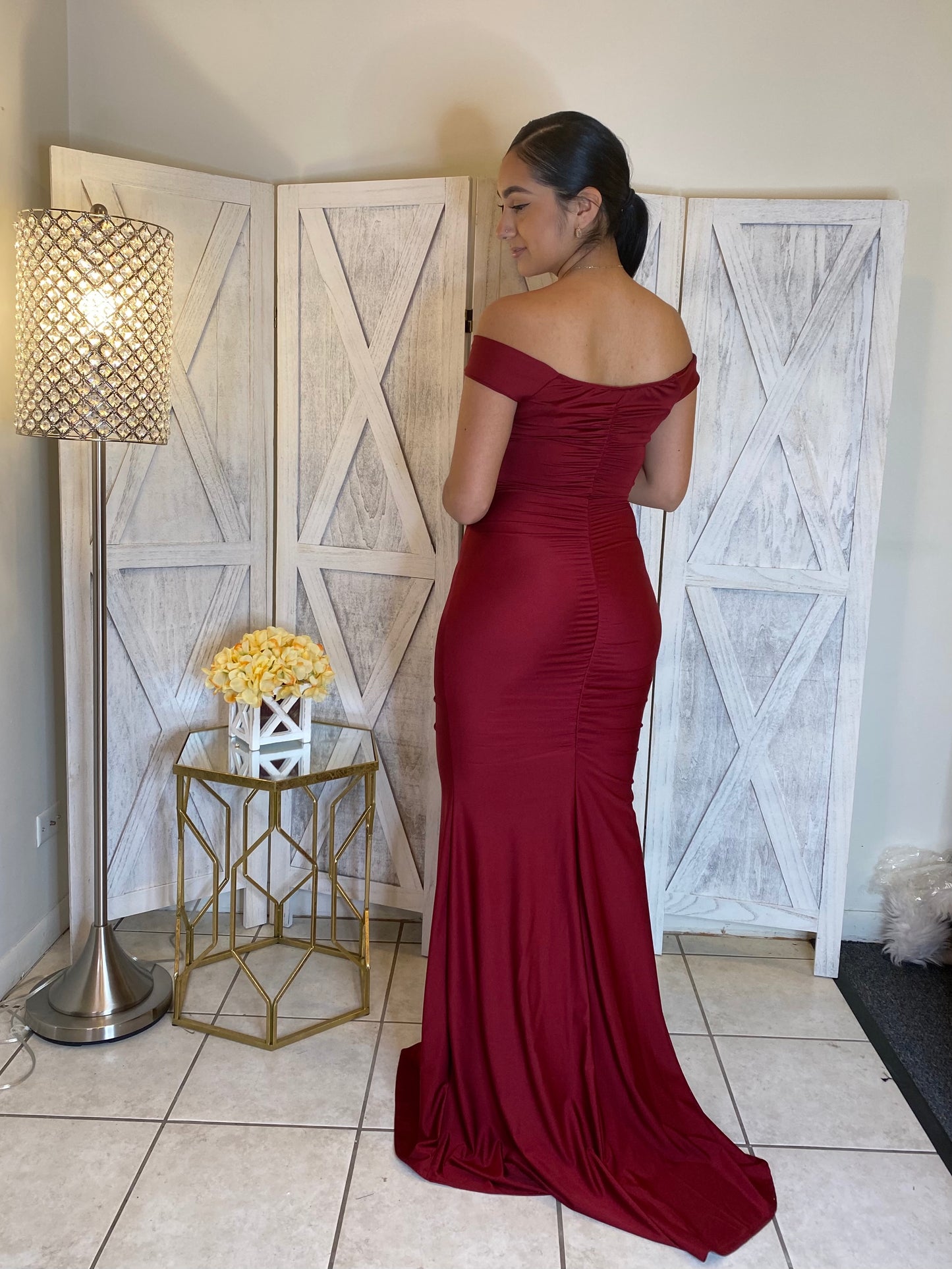 Beatriz Dress (Burgundy)