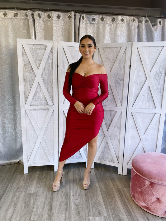 Carlina Dress (Ruby)
