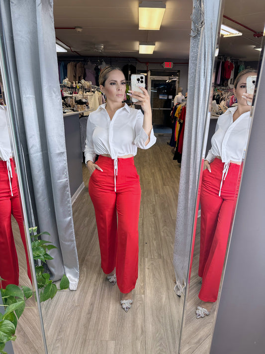 Modern Chic Pants (Red)