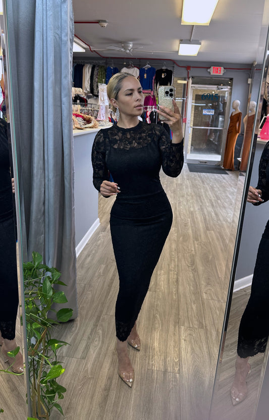 Uziel Lace Dress (Black)