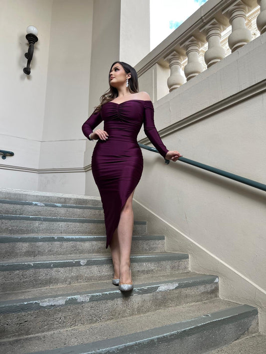 Carlina Dress (Plum)