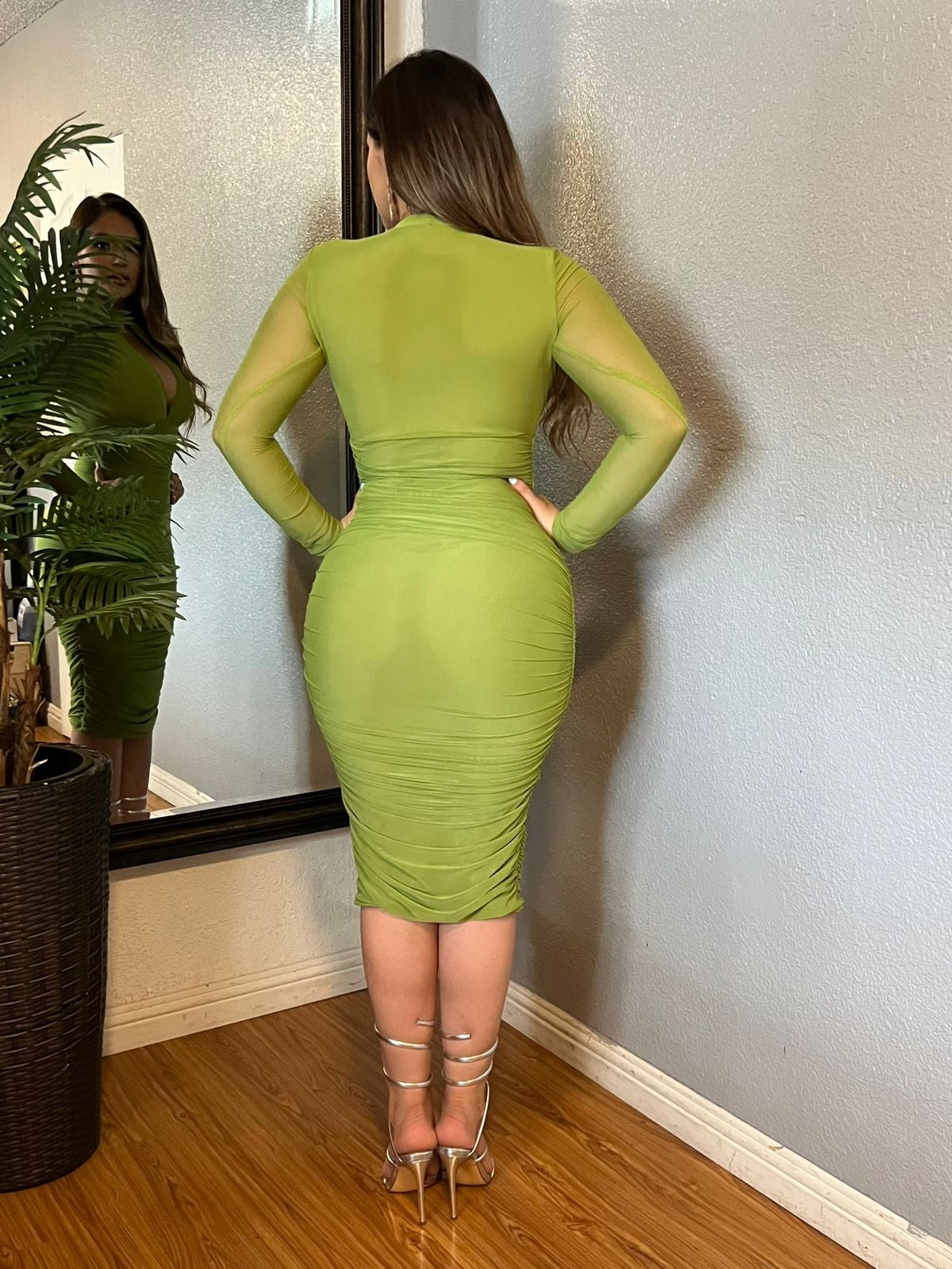 Ziana Dress (Apple Green)