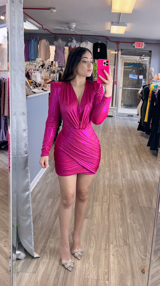Lydia Dress (Fuchsia)