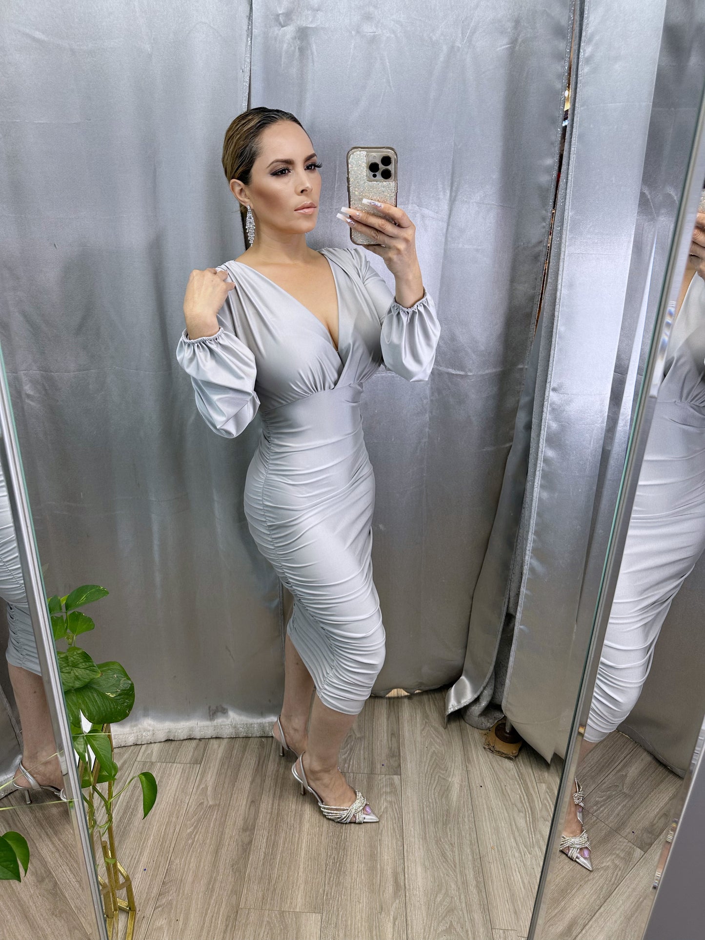 Keily Dress (Silver)