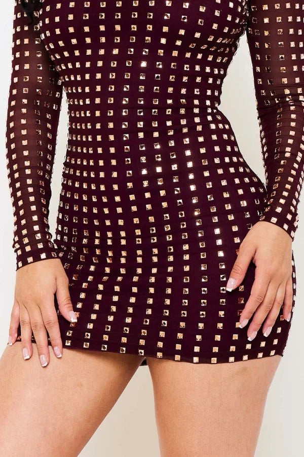 Gladys Dress (Wine)