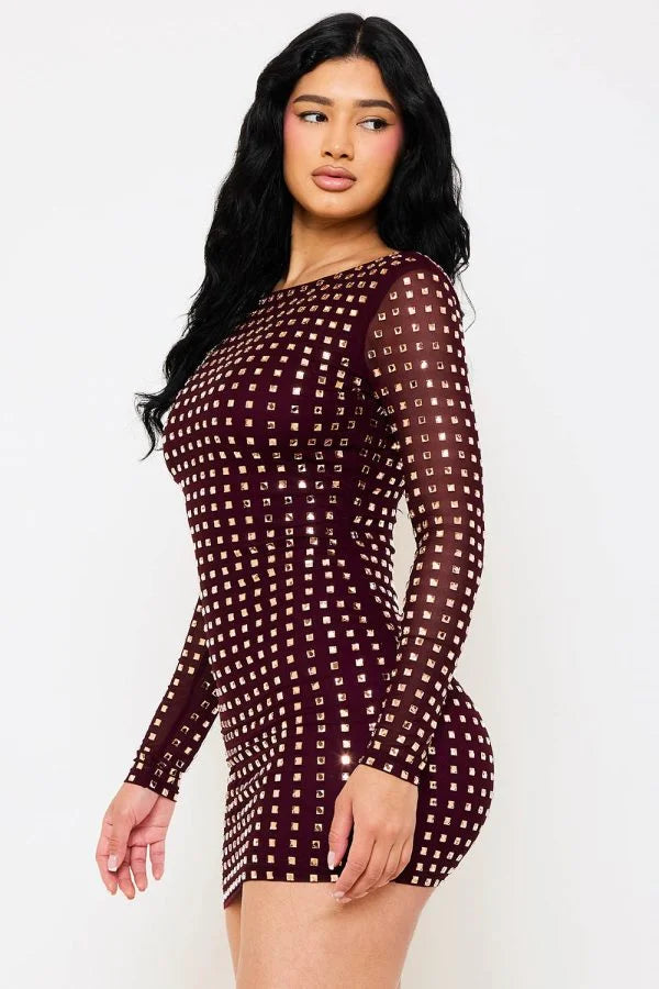 Gladys Dress (Wine)