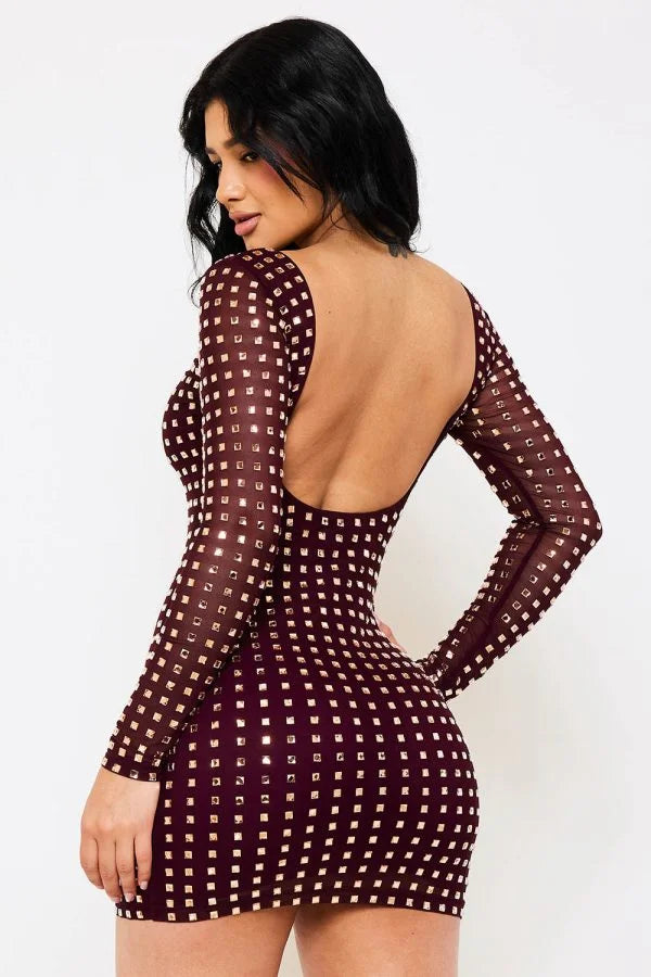 Gladys Dress (Wine)