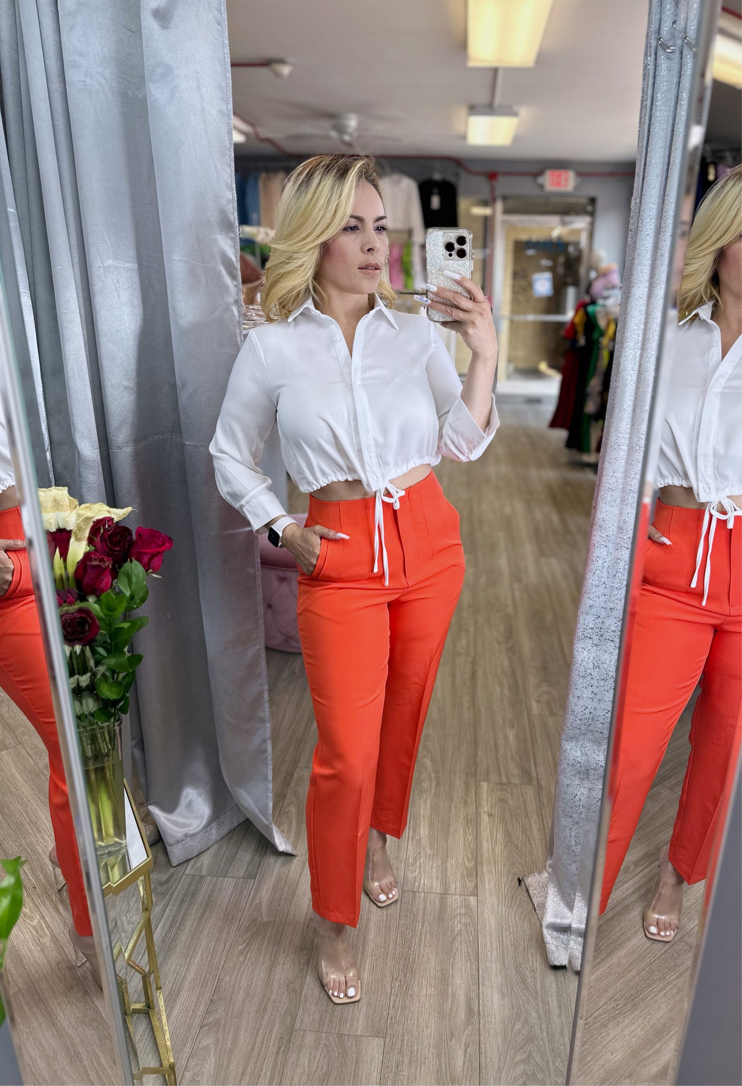 Modern Chic Pants (Orange)