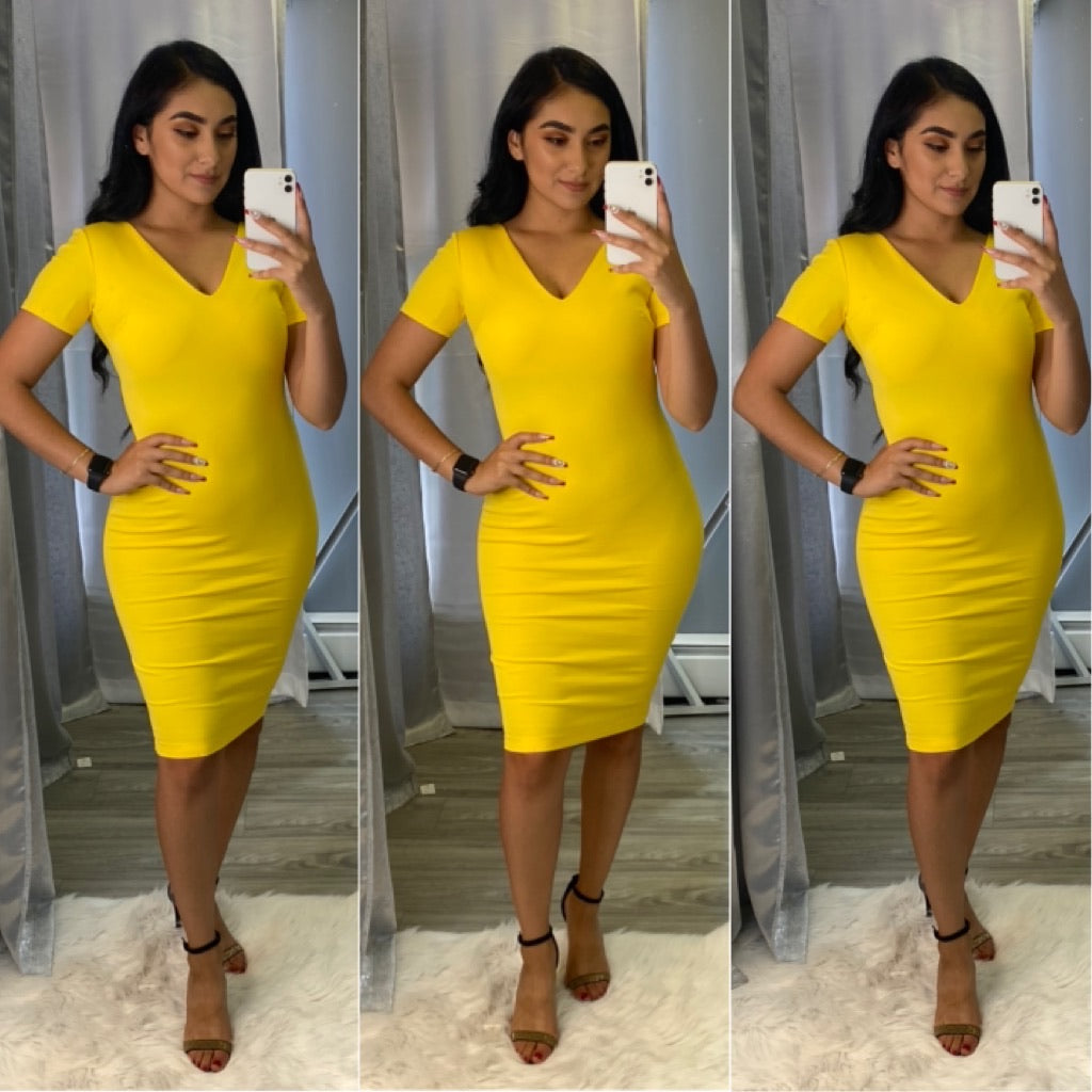 Gwen Dress (Yellow)