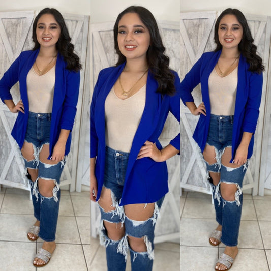 Julian Boyfriend Blazer (Royal)