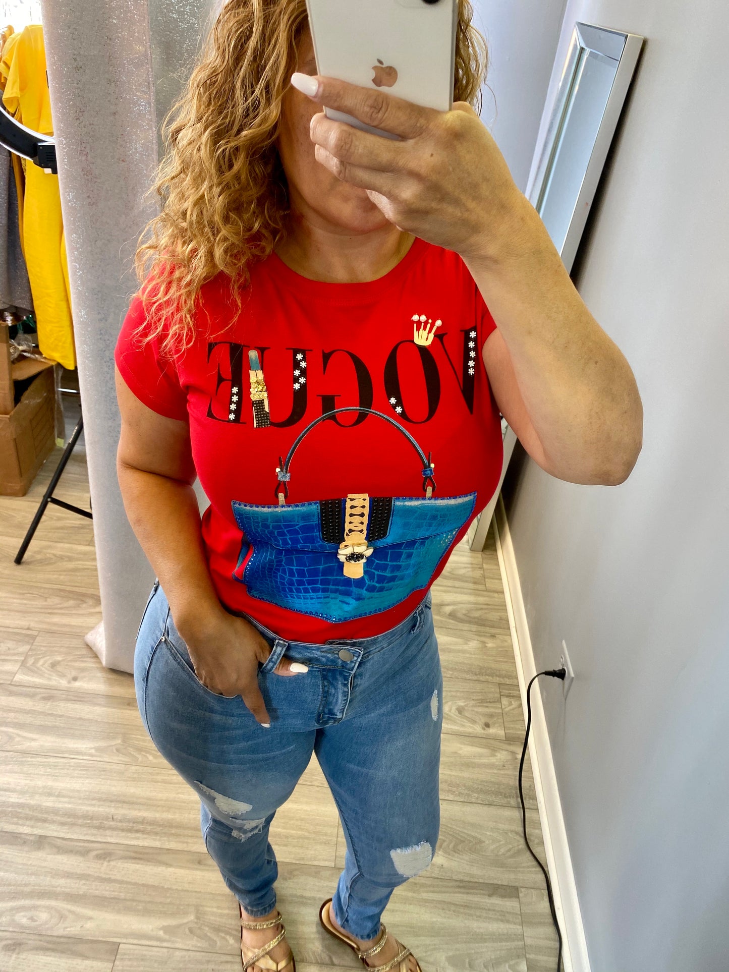 V Purse Shirt (Red)