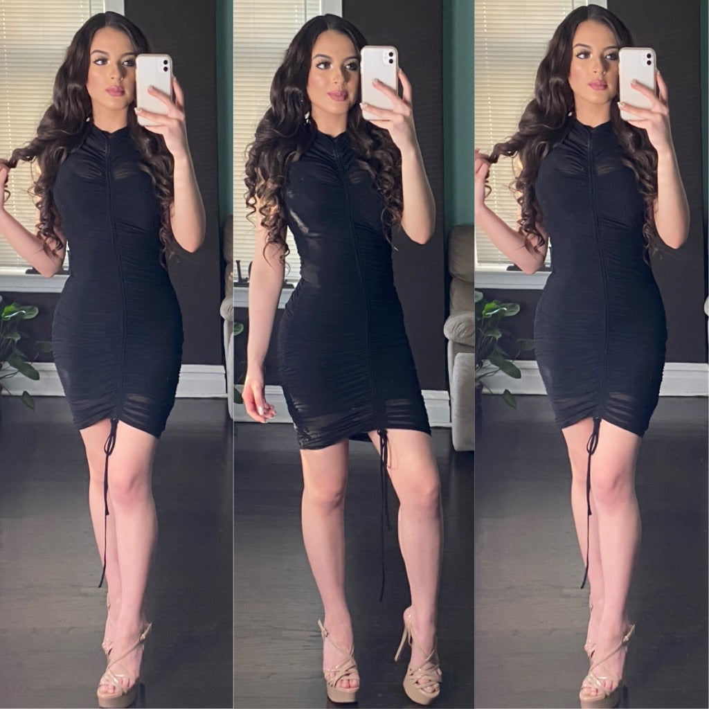 Pamela Mesh Dress (Black)