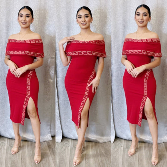 Abbie Dress (Red)