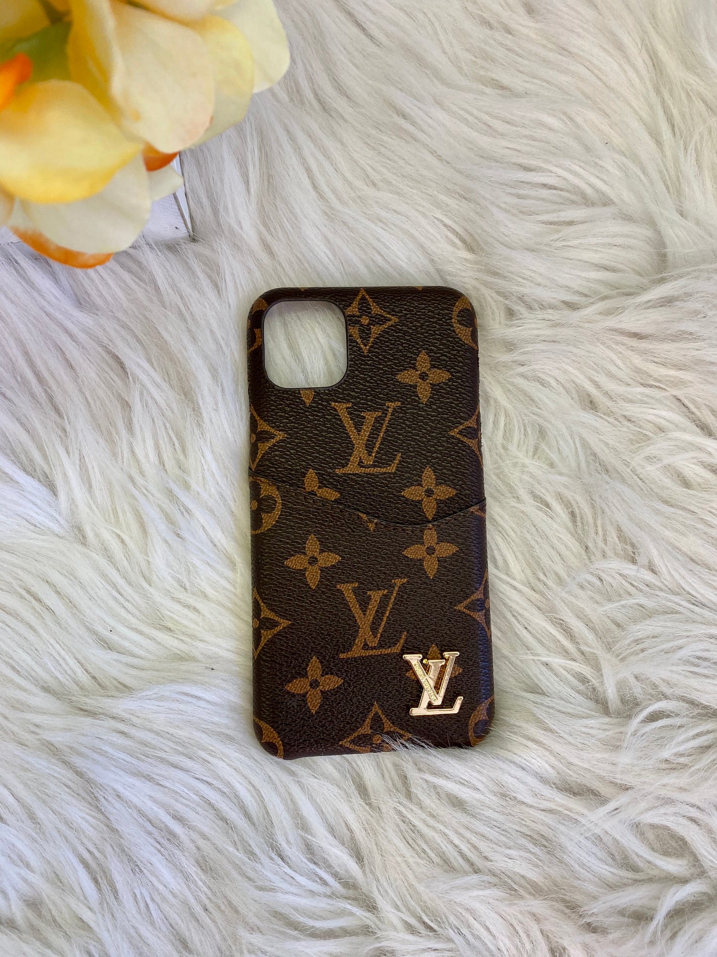 leather lv iphone case