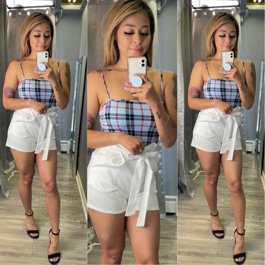 Don't Get Plaid Bodysuit (Blue)