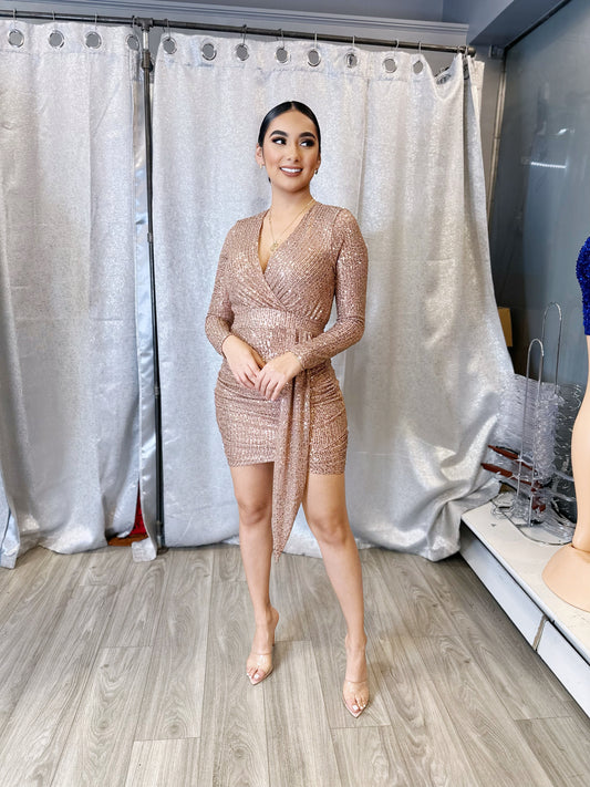 Leilani Sequin Dress (Gold)