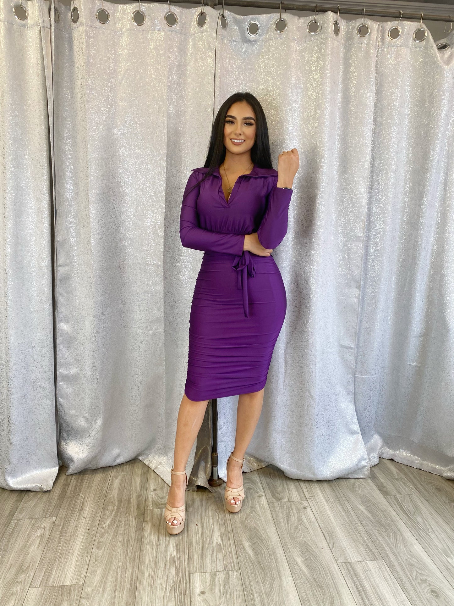 Valeria Dress (Purple)