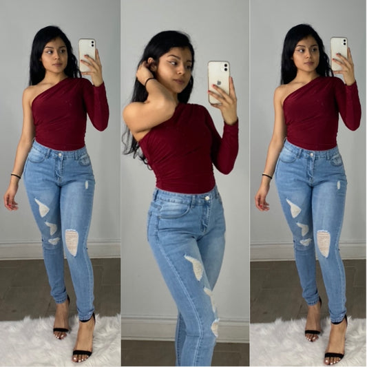 Alana Bodysuit (Burgundy)