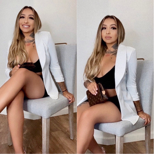 Julian Boyfriend Blazer (Ivory)