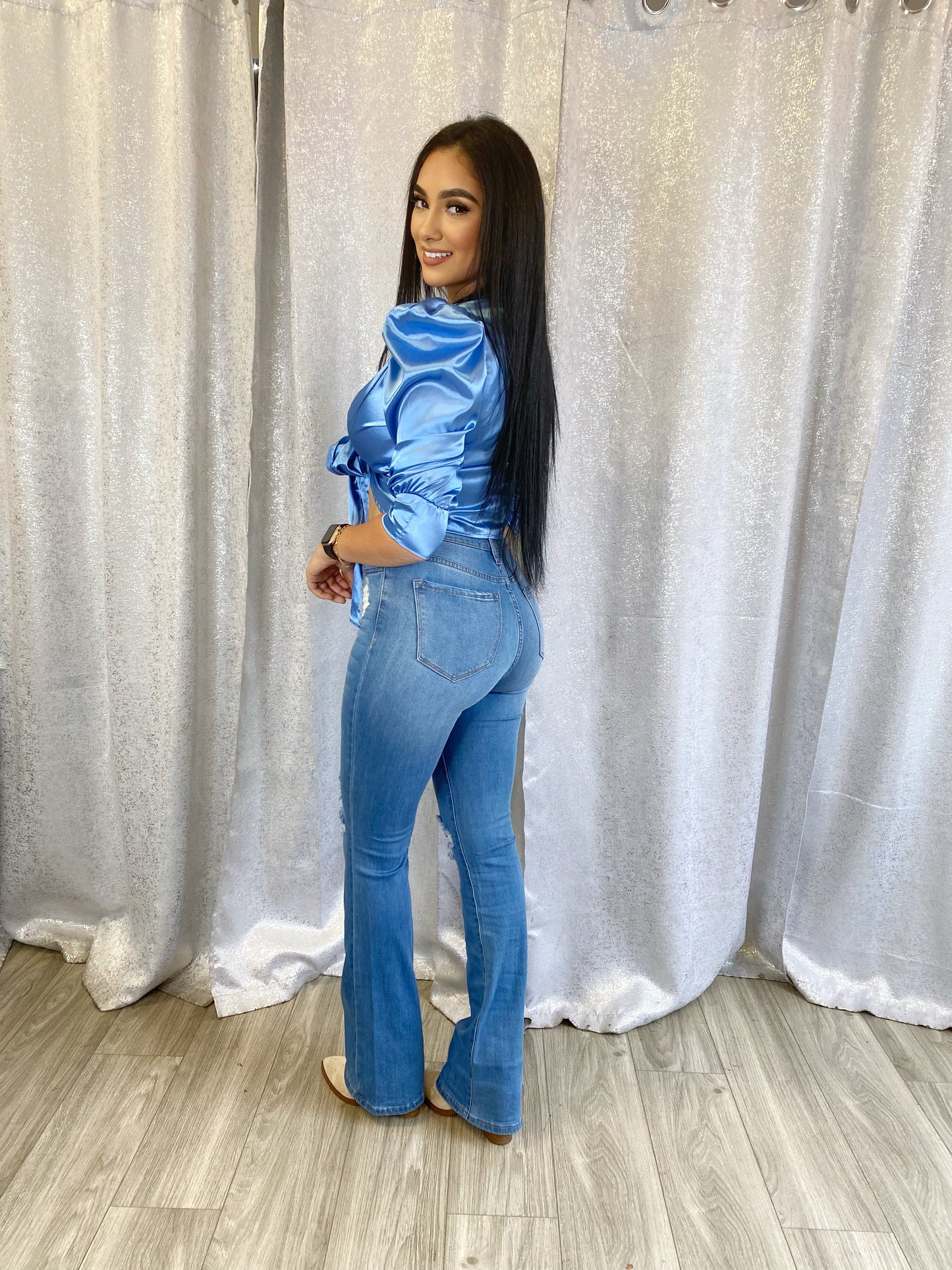Josefina Top -Blue