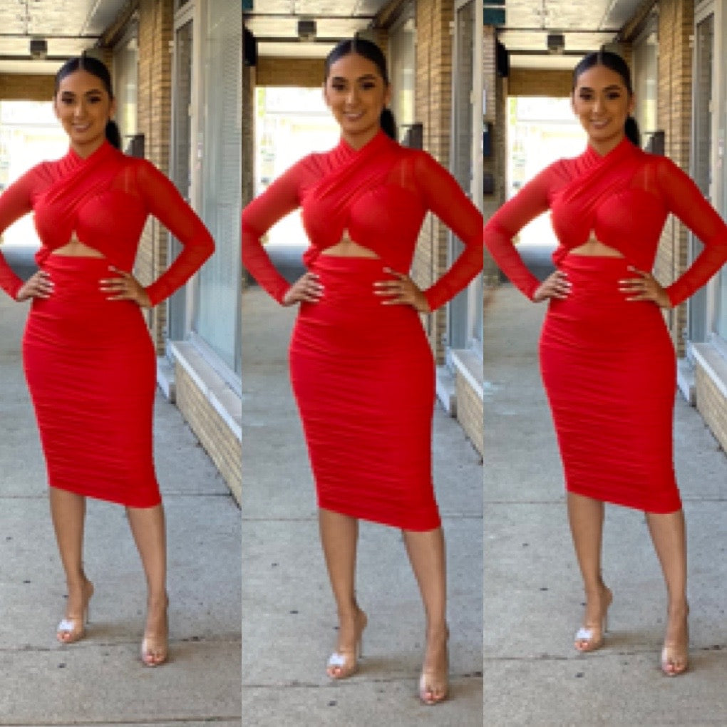 Kaci Dress - Red