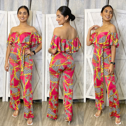 Weekend Off Jumpsuit - Pink