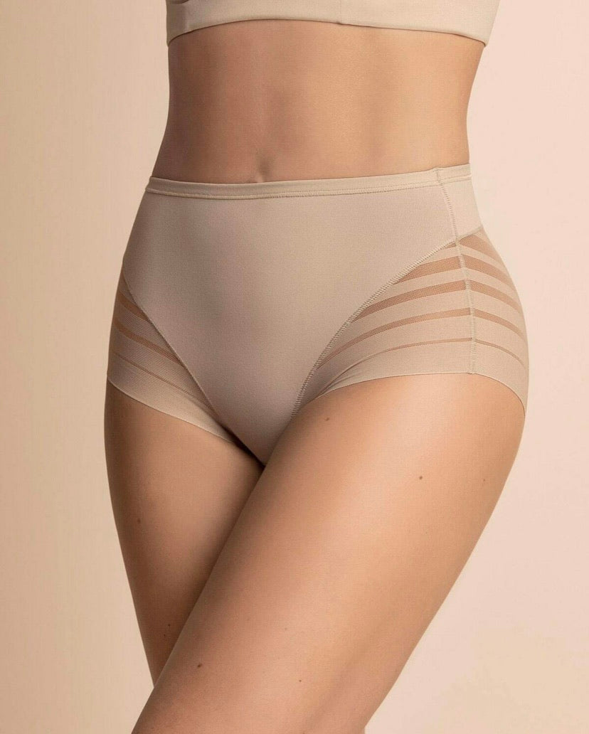 Lace Stripe Undetectable Classic Shaper Panty (Nude)