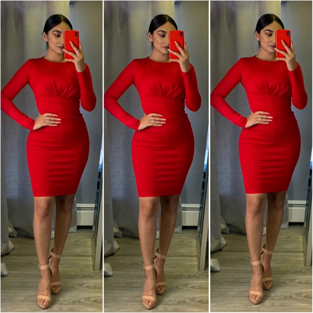 Natalia Couture Dress (Red)