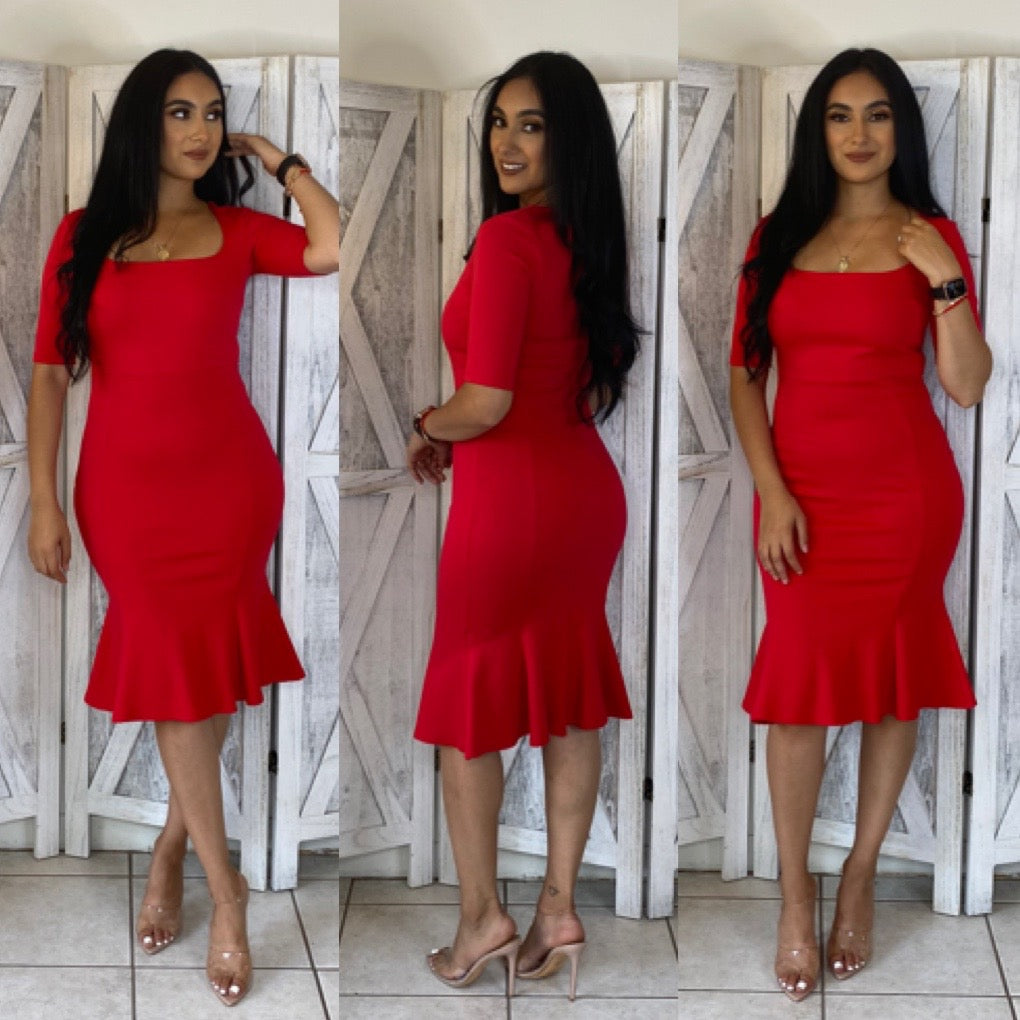 Mayren Dress (Red)