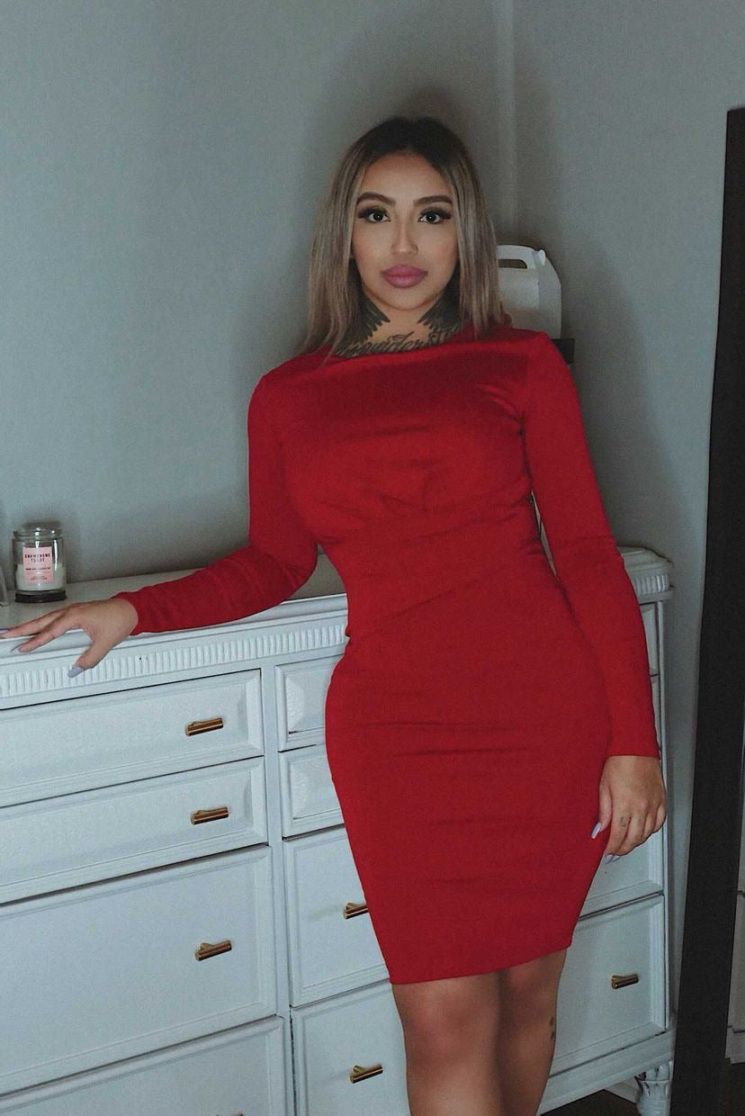 Natalia Couture Dress (Red)
