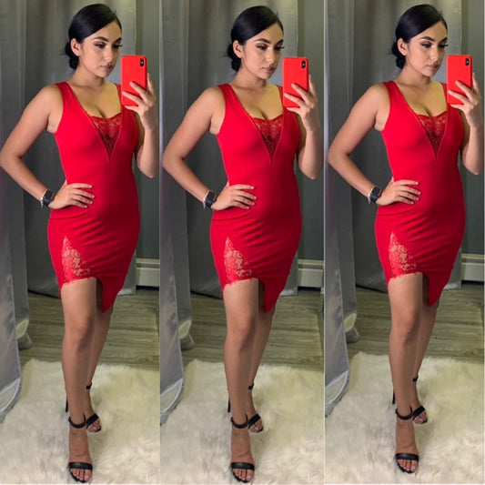 Adrienne Dress (Red)