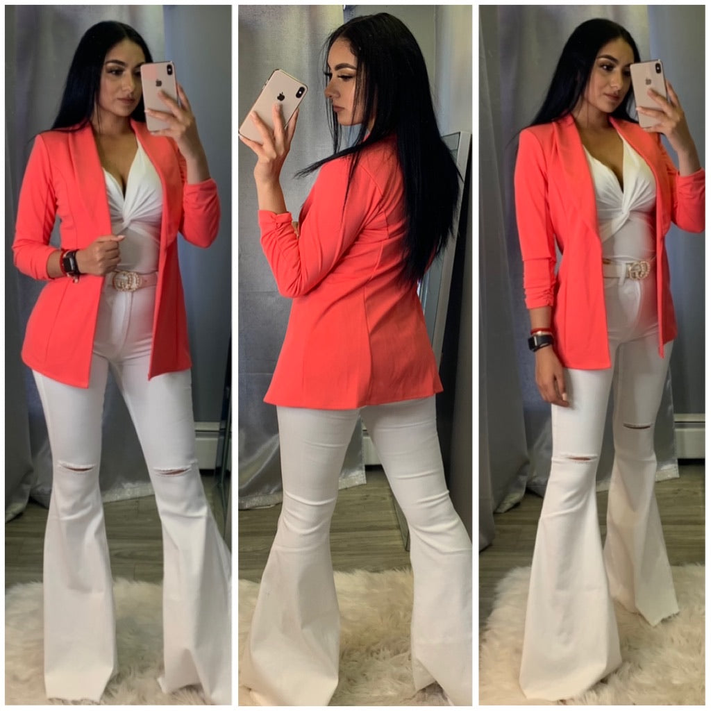 Julian Boyfriend Blazer (Strawberry)